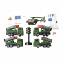 Military Mission Force Playset - Missile Launcher Truck Helicopter & Extra