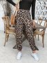 Leopard Print Jogger Pants Casual & Versatile High Waist Daily Wear Pants For Spring & Summer Women's Clothing