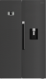 Defy DFF663 100CM Naturelight Dark Inox Fridge