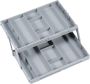 2 Tire Drawer Organizer With Adjustable Compartments For Office And Home