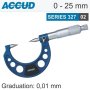 Accud Point Micrometer 15 0-25MM AC327-001-02