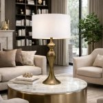 Calista Metal Table Lamp - Bronze Black - Bronze