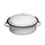 Round Casserole Small White 3L