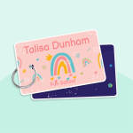 Colour Bag Tags - Designer Themes - Pack Of 3