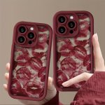 Red Lip Print Phone Case For Iphone 15 15PLUS 15PRO 15PROMAX Iphone 14 14PLUS 14PRO 14PROMAX Iphone 13 13PRO 13PROMAX Iphone 12
