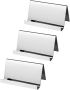 3PCS Stainless Steel Business Card Holder Display Stand Office Memo Holder