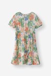 GIRLS Mock Wrap Dress - 10 Multi