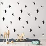 Cactus Wall Sticker - Metallic Rose Gold