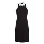 Pique Polo Dress -black