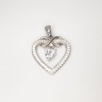 Heart Infinity Cz Pendant