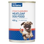 No Name Steak Flavoured Meatloaf Dog Food 420G
