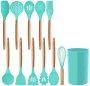 Kitchen Utensils 12 Piece Silicone With Holder - Kitchen Essentials