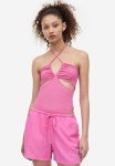 Cut-out Thong Body - Pink