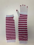 Cerise Fingerless Gloves