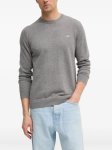 Mens Classic Cotton Crew Neck Sweater In Grey - Grey 3XL