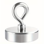1PC Fishing Magnet Magnet Fishing Kit Strong Fishing Magnet 136.08 Kg Pulling Force Round Neodymium Magnets Magnet For Fishing &