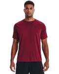 Men's Ua Tech 2.0 Textured Short Sleeve T-Shirt - Black Rose Sm