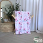 Fleece Blanket Pink Protea Green Leaf