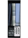 3 Pack Plaid Hanky - One Size Assorted