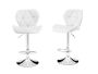 Bar Stool / Kitchen Chair Set Of 2 Cr 177 - White