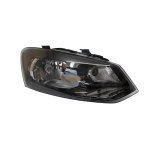 Vw Polo 6 Hatchback Sedan Single Beam Headlight With Motor Black Right 10-16