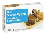 Pnp Live Well Smoked Oysters 85G