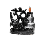 Misc Sacred Om Symbol Backflow Incense Burner Om Dhup Daan Agarbatti Stand 1 PC - Decorative Resin Smoke Waterfall Fountain Ho