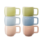 Staub Ceramic Limited Stock Macaron Coffee Mug Set 100 Ml – 6PC