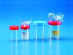 Kartell Urine Container 200 Ml Ps With Blue Cap Pack Of 500