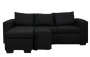 Andre 3 Seater Sofa - L Shape - Black
