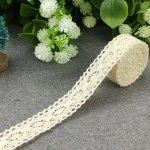 One Roll Of 5 Meters Diy Cotton Lace Rice White Cotton Thread Lace Webbing Clothing Bedding Supplies Accessories Handmade Materi