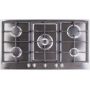 90CM Gas Hob With 5 Gas Burners Incl. Triple Flame Stainless Steel