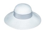 Womens Meridian Hat Tau Collection In White grey - White grey 57 Cm