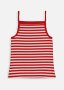 Strappy Striped Ribbed Vest