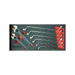 : 8PC 75-DEGREE Offset Box Wrench & Adjustable Wrench Set - T40697