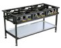 Boiling Table Gas - Commercial - 6 Burner Staggered