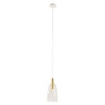 Candle Pendant Tall 2 Colour Options - Gold clear