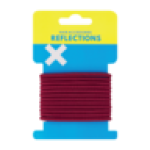 Maroon Elastic Hair Bands 12-PACK
