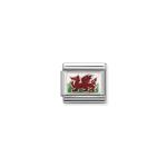 Composable Classic Link Wales Flag In Silver