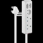Switched 5 Way Multiplug - White