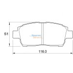 Stone Brake Pad Set Front SP27840