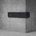 House Number & Mailbox D04 - 300H X 300D X 1000W Rust Coat No