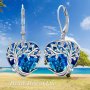 1pair Tree Of Life Dangle Earrings Synthetic Crystal Pendant Earrings Birthday Anniversary Christmas Gifts
