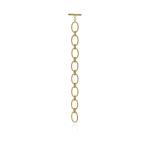 Lula Oval Gate Bracelet - 18KT Yellow Gold Vermeil