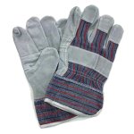 Retail Pack Candy Strip Chrome Leather Glove
