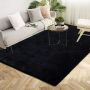 Nu Dekor - Faux Rabbit Fur Carpet - 150 X 200CM - Black
