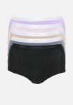 Jockey 5 Pack Plain Full Brief -- Lilac pink grisalle red black