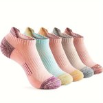 5 Pairs Professional Athletic Socks Women's & Men's Running No-show Thin Breathable Fitness Quick-dry Ankle Socks Summer Low-cut