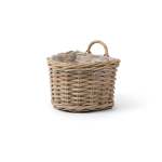 Rattan Wall Basket - Large - 19 Cm H X 25 Cm W X 24 Cm L Height With Handle: 25 Cm