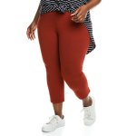 Plus Size Essential Crop Legging- Rust